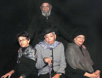 Roads to Wisdom: Dan Richardson, Anita Jones, Vernelia Coffie and Carol Carter are among the Bostonians whose stories will be told in a new play about local seniors that opens tonight at Hibernian Hall in Roxbury. Don West photo